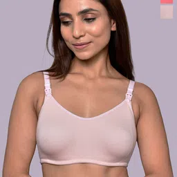 Inner Sense Organic Cotton Antimicrobial Women Feeding Bra ( Pack of 2)-image-60
