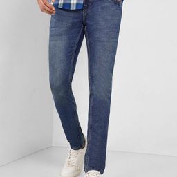 SF JEANS by Pantaloons Men Skinny Fit Mid-Rise Heavy Fade Cotton Jeans-picture-29