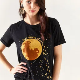 Olalook Women Printed Extended Sleeves T-shirt-image-17