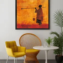 999Store Yellow & Red Nomad Canvas Wall Art-image-80