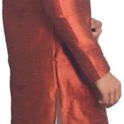 House of Aqss Men Regular Dupion Silk Kurta with Pyjamas image 3