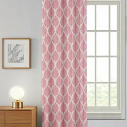 AADI TRADERS polyster Pink 5ft Window curtain-picture-17
