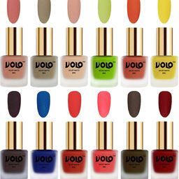 VOLO Set Of 12 Velvet Matte Nail Polish-8 ml Each-image-100