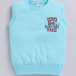 Ginie Girls Pocket Printed Smocked Top-49