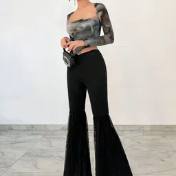Stylecast X Slyck Abstract Printed Square Neck Top image 3