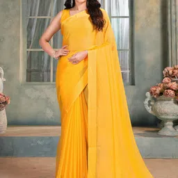 Garden Vareli Lightweight Pure Chiffon Saree-picture-0