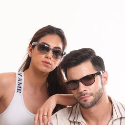 Vintage Unisex Wayfarer Sunglasses with Polarised and UV Protected Lens Wayfare X Col 206 image 5