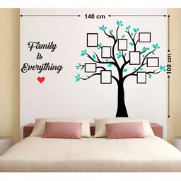 LANSTICK Black & Blue Splash-Proof Eco-Friendly Tree With Frame & Memories Wallpaper-image-91