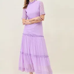 aayu Ruffled Georgette Maxi Dress-image-6