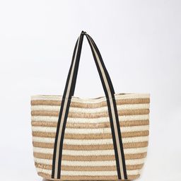 LULU & SKY Striped Structured Shoulder Bag with Tasselled-17
