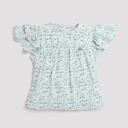 Tiny Girl Floral Print Top-41