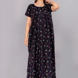 AAKARSHANA CREATION Women Printed Cotton Nightdress-image-72