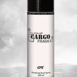 CFS Certified Original Cargo Fragile Oudh- Set Of 3 Deodorant Body Spray- 200ML Each image 1