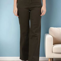 DressBerry Women Bootilicious Wide Leg High-Rise Stretchable Jeans-image-86
