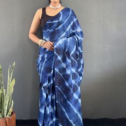 all about you Tie and Dye Dyed Embellished Sequinned Organza Saree-picture-2