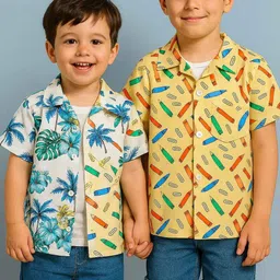 SHREE VANKIYA HANUMANJI FASHION Kids-Unisex Cotton Casual Shirts-picture-19
