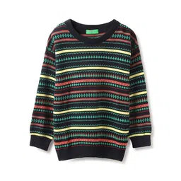 United Colors of Benetton Boys Floral Printed Pullover-picture-16