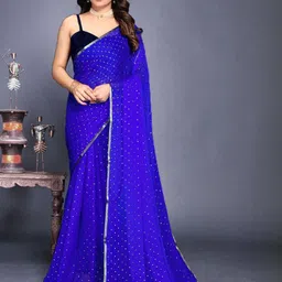 REDFISH Printed Daily Wear Chiffon Saree-picture-40