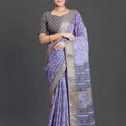 NIRMAL CREATION Floral Printed Zari Saree-picture-47