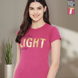 Tromko Women Pack of 3 Typography Printed Round Neck Cotton T-shirts-picture-7