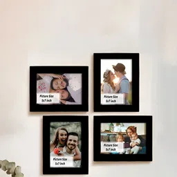 Art Street Black 4 Pieces Wooden Wall Photo Frames-image-10