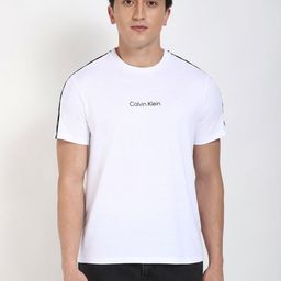 Calvin Klein Jeans Men Typography Printed Round Neck Cotton T-shirt-image-94