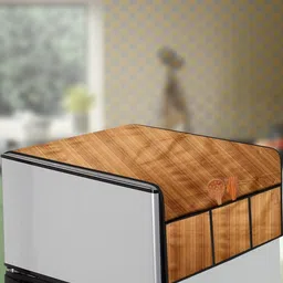 The Furnishing Tree Cream Plastic Refrigerator Cover-image-81