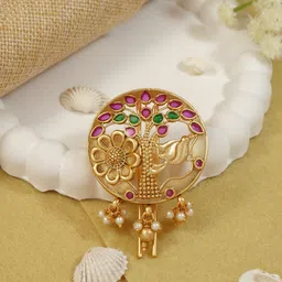 I Jewels Women Gold-toned Hair Pin Hair Accessory-image-38