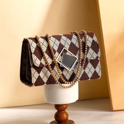 Diva Dale Textured PU Structured Sling Bag with Tasselled-19