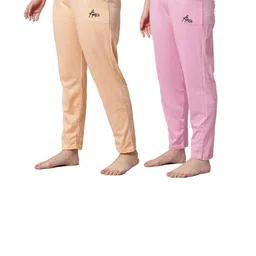 Pack of 2 Women Cotton Relax Fit Pyjama-picture-12