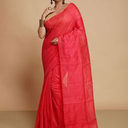 WoodenTant Embellished Silk Cotton Handloom Saree-image-55