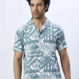 VALEN CLUB Men Relaxed Floral Opaque Printed Casual Shirt-picture-18