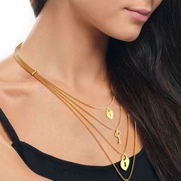 Joyalukkas Women 18KT Four-layered Glam Gold Necklace - 9.72 g-picture-47