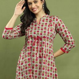 Rajnandini Women Floral Printed Floral Kurta-image-85