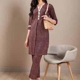 Moda Rapido Printed Pure Cotton Top With Trouser Co-Ords-image-24