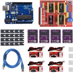 Professional 3D Printer CNC Kit for Arduino Uno R3 with CNC Shield V3 + Stepper Motor Driver + Mechanical Switch Endstop Electronic Components Electronic Hobby Kit-image-27