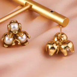 MEENAZ Floral Studs Earrings-50