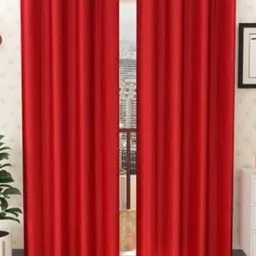 BELLA TRUE Red 2 Pcs Window Curtains-picture-41