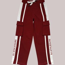 Gini and Jony Boys Striped Cotton Mid-Rise Track Pants-36