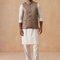 Jompers Men Floral Regular Kurta with Pyjamas-image-95