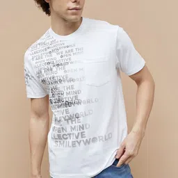 SmileyWorld Men Typography Printed Pockets T-shirt-image-60