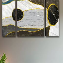 Myntra Elegant Homes White & Gold-Toned 3 Pieces Wall Art-image-97