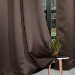 ROSARA HOME Unisex Brown Curtains and Sheers-image-78