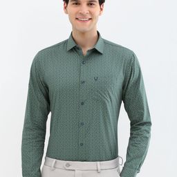 Allen Solly Men Spread Collar Abstract Printed Cotton Slim Fit Formal Shirt-image-97
