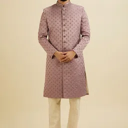 Manyavar Embroidered Sherwani Set-image-33