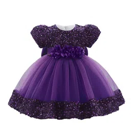 StyleCast x Revolte Embellished Applique Net Balloon Dress-image-87
