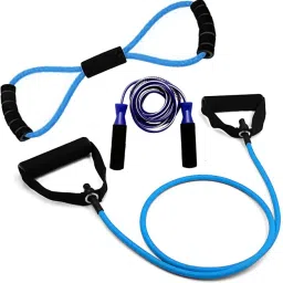 Fitness Resistance Pull Rope + Band Exerciser & Skipping Rope Fitness Accessory Kit Kit-image-34