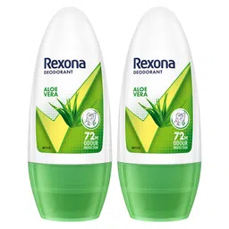 REXONA Pack of 2 Aloe Vera Underarm Roll On Deodorant For Women - 50ml Each-49