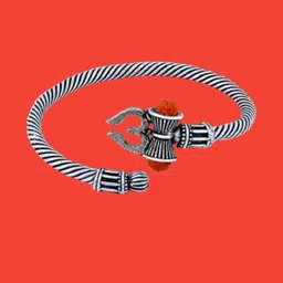 Dynamic Retail Global Men Silver-Plated Kada Bracelet-47