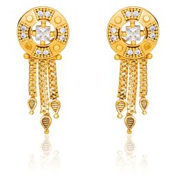 Raj And Deb Gold-Plated Drop Earrings-image-46